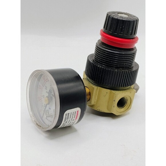 NORGREN R07-100-RNLA Regulator, 1/8" NPT, 14 scfm, Relieving Diaphragm & Gauge - Picture 2 of 6